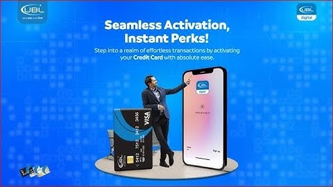 UBL Digital App - Credit Card Activation