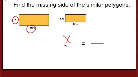How to Find the Missing Side of a Similar Shape