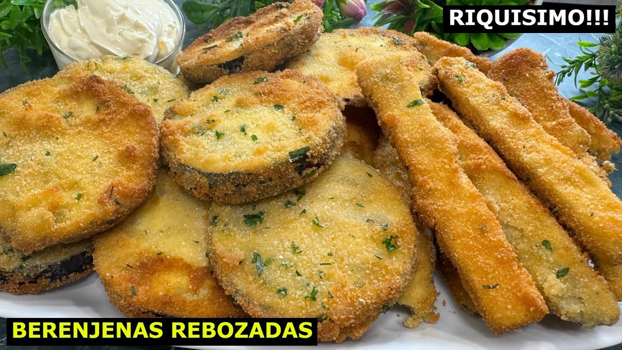 Berenjenas Rebozadas Crujientes | Muy Fácil y Rápida 😍 ¡Te encantará!