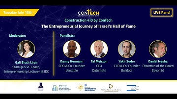 Panel: HALL OF FAME STARTUPS - Construction 4.0 by ConTech 2021