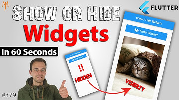 Flutter Tutorial - Show/Hide Widgets in Flutter | Visibility Widget | In 60 Seconds