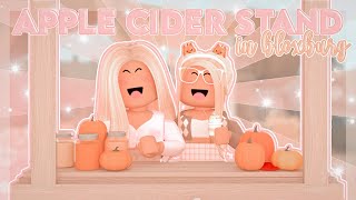 We Built an APPLE CIDER STAND in BLOXBURG!  | seqshell