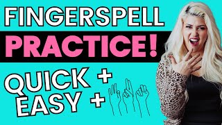 Fingerspelling Practice: Help With Tricky Letters