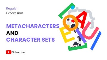 Character sets in metacharacters | Regular expression | For beginners