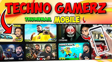 How to make thumbnail like techno gamerz on android || make thumbnail like techno gamerz on mobile