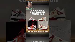 Air Jordan 4 Nigel Sylvester Comparison Brick after Brick ☄️🔥💯#sneakers #sneakerhead