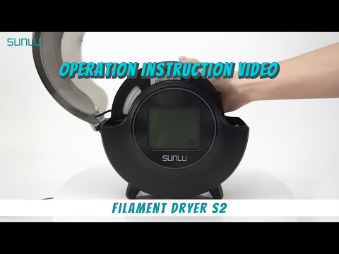 Сушарка філаменту для 3Д-друку SUNLU FilaDryer S2, White / Сушка пластику Біла для 3D-принтера, видео 1