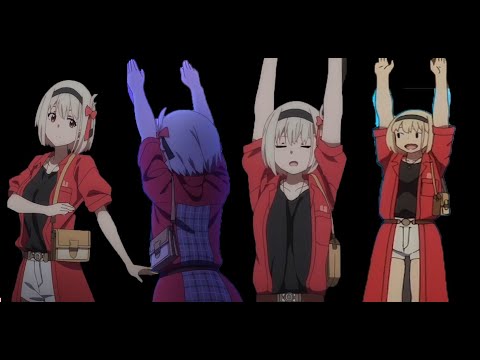 Chisato garden eel dance 4K 千束 チンアナゴの踊り 4K