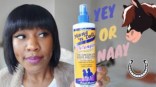 IS THIS A JOKE? MANE AND TAIL DETANGLER ON NATURAL HAIR | REVIEW ON 4C HAIR YAY OR NAY?!