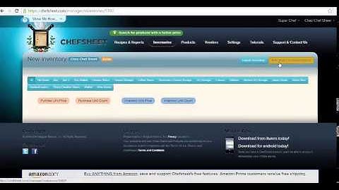 How to import your inventory items into Chefsheet in minutes