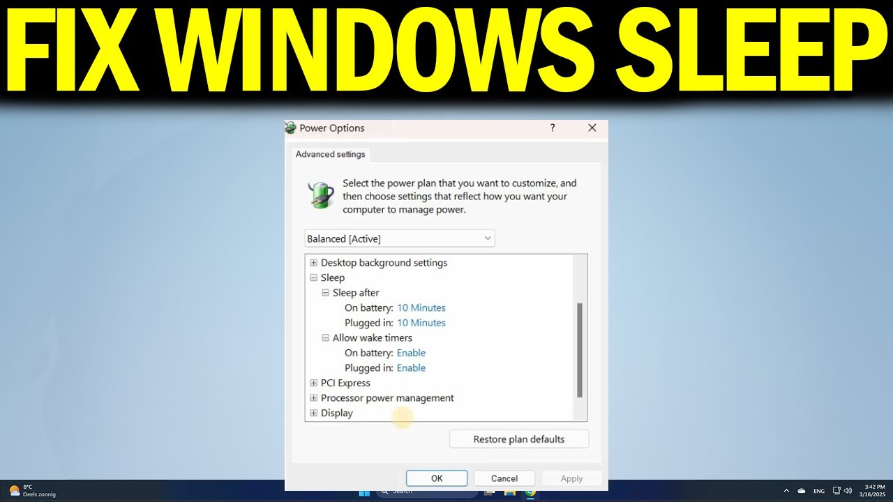 How To Fix Sleep Issues On Windows 11 - YouTube