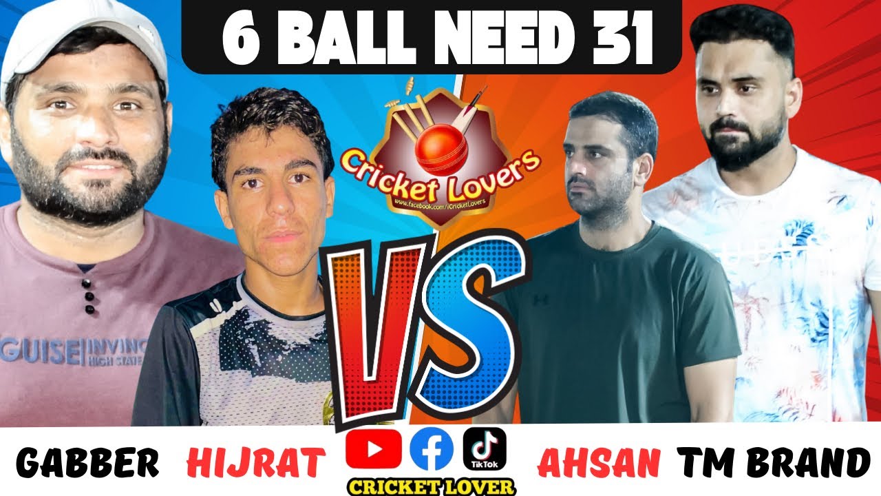 6 BALL 31 CHASE II TAMOUR MIRZA AHSAN CHITTA VS ZABI BUTT HIJRAT PATHAN ...