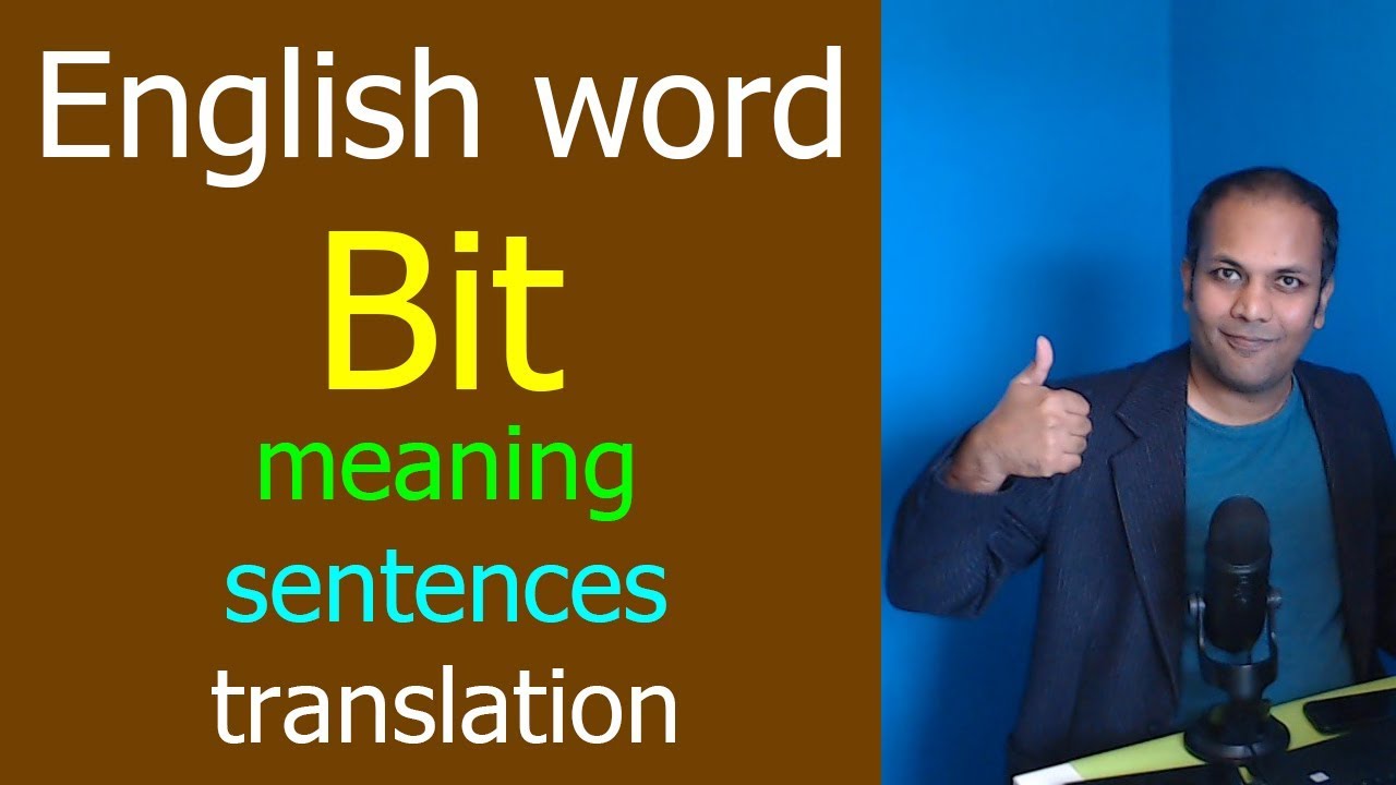 Bit Meaning In Hindi Urdu With Sentences And Translation From