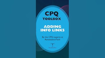 Infor CPQ Toolbox: How to Add Infolinks and Tooltips in Enterprise Quoting