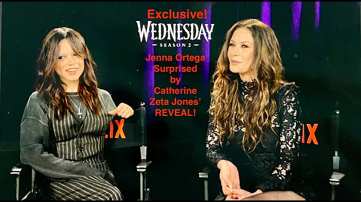 Exclusive Reveal: 'Jenna Ortega' surprised by Catherine Zeta Jones in 'Wednesday' Interview