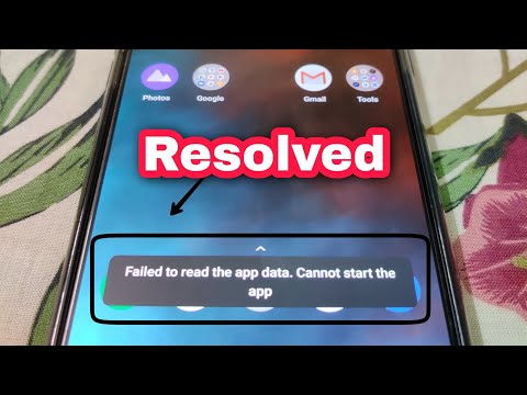 Failed to read the app data | Cannot start the app | Realme software glitch resolved | July 2020 ...