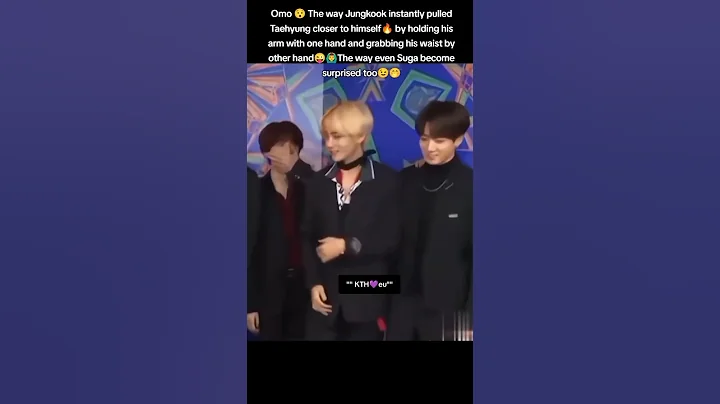 The way Jk pulled tae closer to him🫣 by holding his waist 😜#taekook #vkook #shorts #trending #yt