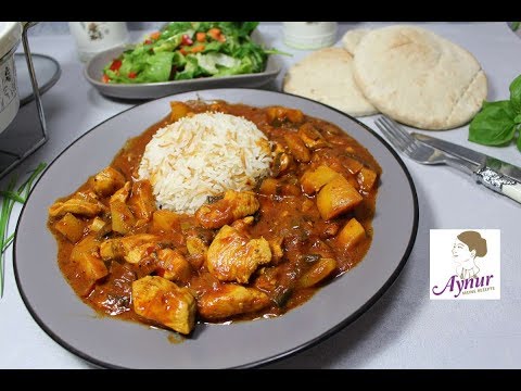 Indisches Curry mit Kartoffeln und Weisskohl. 