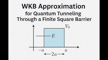 Griffiths QM-probleem 9.3, WKB-benadering voor kwantumtunneling door een eindige kwadratische bar...