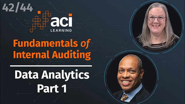 Data Analytics - Part 1 | Fundamentals of Internal Auditing | Part 42 of 44
