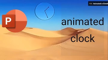 PowerPoint Tutorial-Animated Clock (moving clock) #powerpoint #slidedesign #ppt #presentationdesign