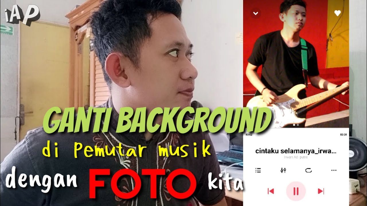 Cara memasang  Foto kita pada  background  pemutar musik mp3 