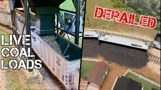 Realistic Operations  LIVE Coal Loads, Helpers, and a Derailment