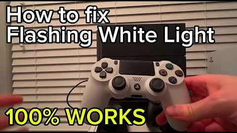 PS4: How to fix Flashing White Light on a PS4 controller (Easy Tutorial!) (2024)