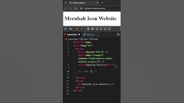 Cara mengubah Icon Website di HTML #htmltips #htmltricks #favicon #webprogramming #htmltutorial