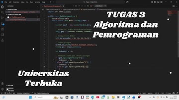 Tugas 3 Algoritma dan Pemrograman Universitas Terbuka