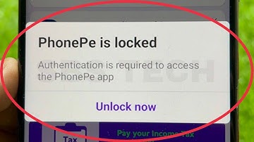 PhonePe is locked Authentication is required to access the PhonePe app problem solution