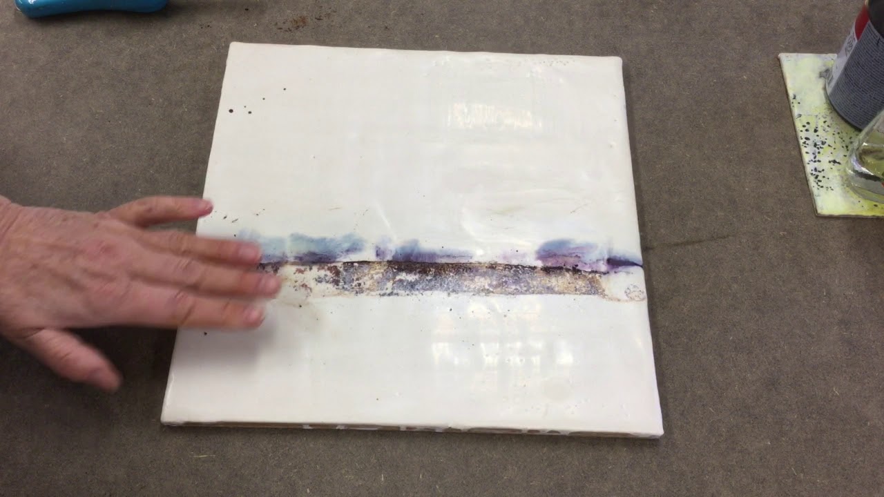 Enkaustik Arbeits-Tutorial mit Wachs und Rost