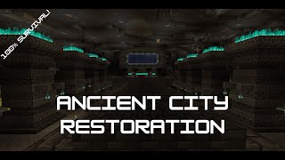 I Restored The Entire Ancient City In Survival Minecraft!