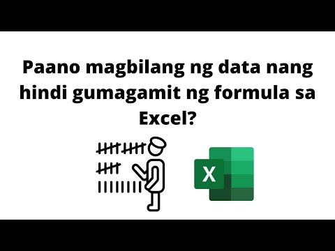 Video: Paano Magbilang Sa Excel