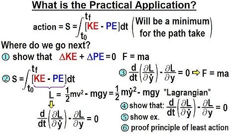 Physics 70 Principle of Least Action (11 of 27) Practical Application?