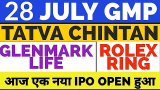 GLENMARK LIFE SCIENCES IPO GMP REVIEW• TATVA CHINTAN IPO GMP •ROLEX RINGS IPO GMP•UPCOMING IPO 2021