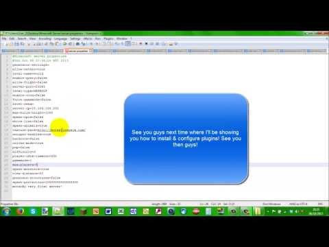 How to use server.properties on our Bukkit server