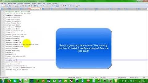 How to use server.properties on our Bukkit server