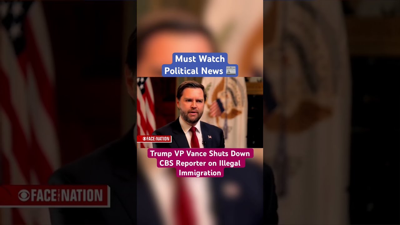 VP Vance Shuts Down CBS Reporter On Illegal Immigration Shorts