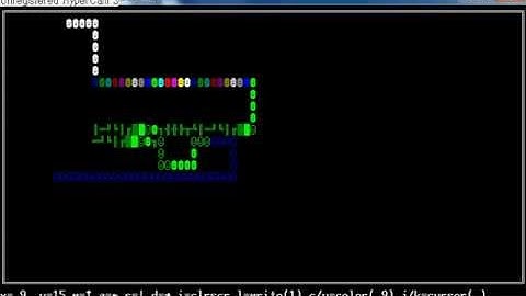 c++ drawing with ascii with colors