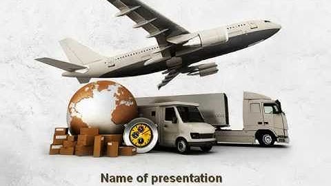 Shipping Service PowerPoint Template by PoweredTemplate.com