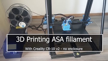 3D Printing ASA with Creality CR-10 v2 without enclosure