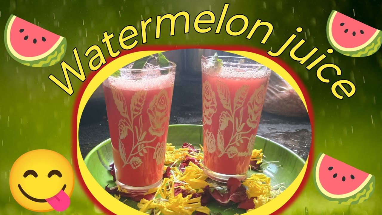 watermelon juice recipe/watermelon juice kaise banaye. YouTube