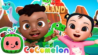 five little dinosaurs dance singalong with cody cocomelon kids songs