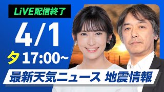 ウェザーニュースの配信のサムネイル画像