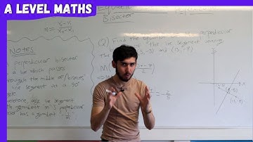 Finding the Equation of the Perpendicular Bisector of a Line Segment | A Level Maths AS - Episode 53