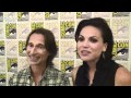 Robert Carlyle and Lana Parrilla have a laugh over Once Upon a Time