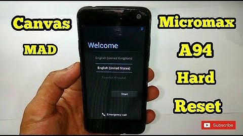 Micromax A94 Canvas Mad Hard Reset,All Lock Remove Solution
