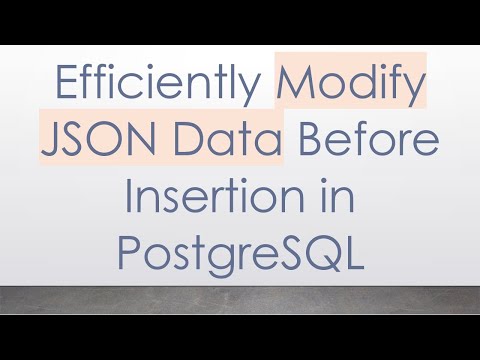Efficiently Modify JSON