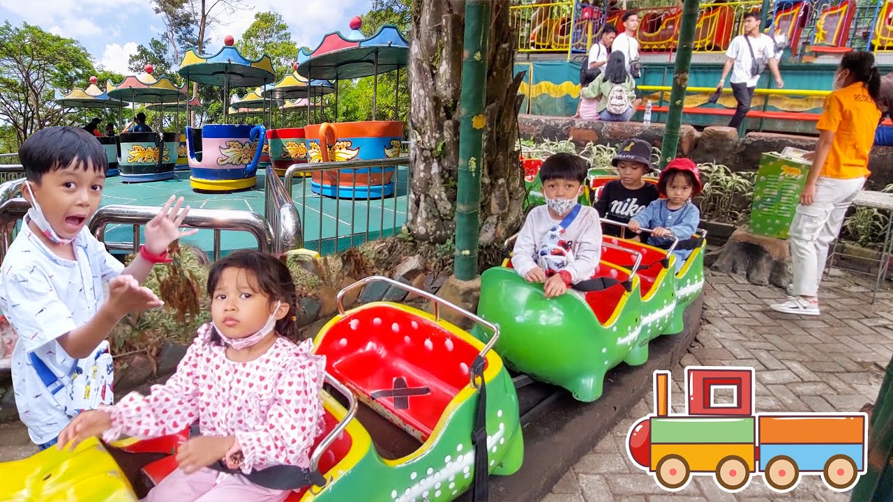 Playground Outdoor Naik Kereta | Serunya Wahana Bermain di Taman Safari ...